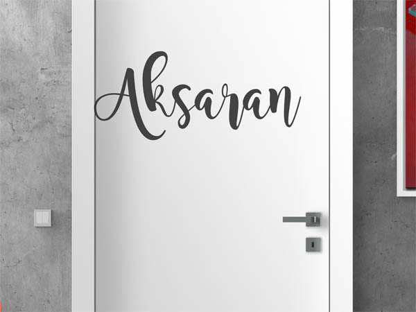 Wandtattoo Aksaran in Handschrift