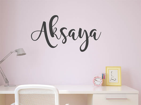 Wandtattoo Aksaya in Handschrift