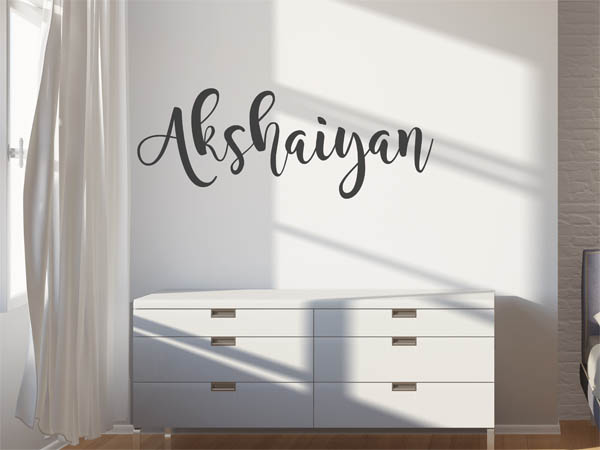 Wandtattoo Akshaiyan in Handschrift