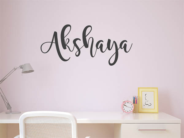 Wandtattoo Akshaya in Handschrift