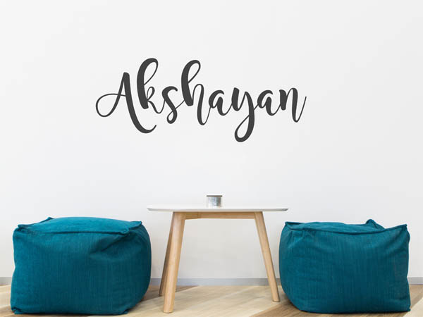 Wandtattoo Akshayan in Handschrift
