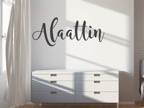 Wandtattoo Alaattin in Handschrift