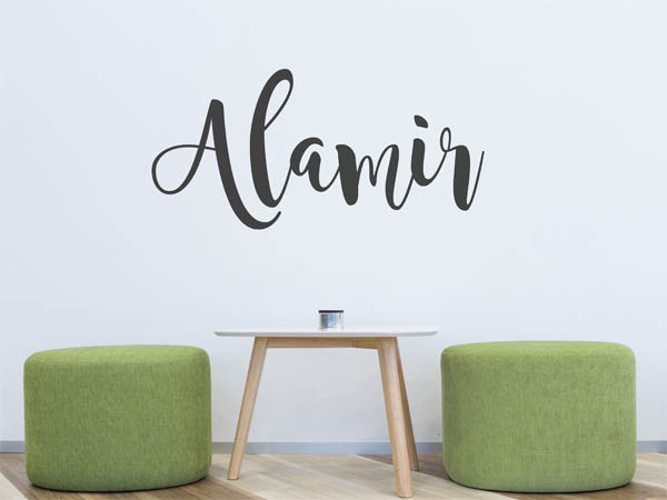 Wandtattoo Alamir in Handschrift