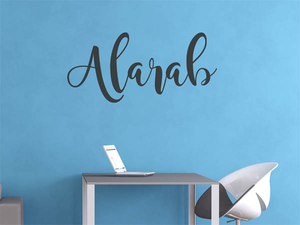 Wandtattoo Alarab in Handschrift