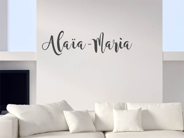 Wandtattoo Alaïa-Maria in Handschrift