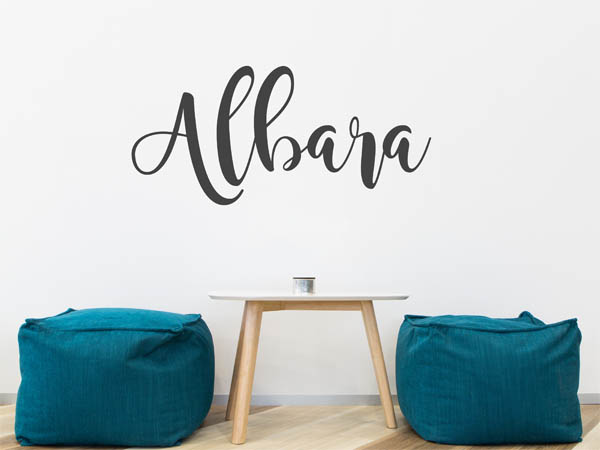 Wandtattoo Albara in Handschrift