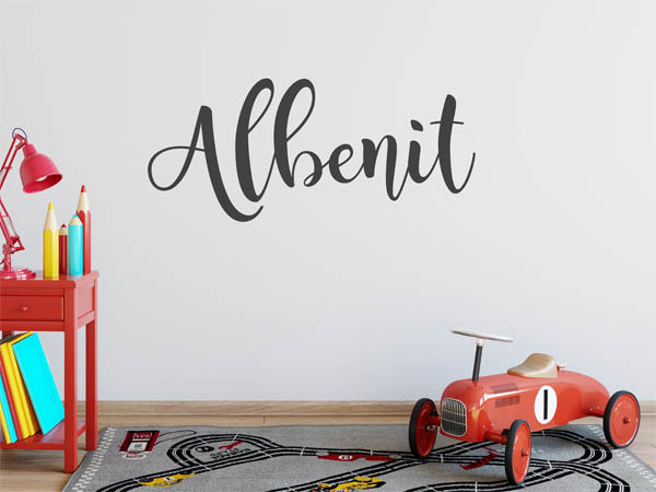 Wandtattoo Albenit in Handschrift