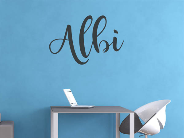 Wandtattoo Albi in Handschrift