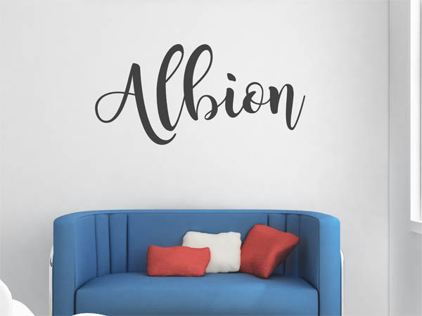 Wandtattoo Albion in Handschrift