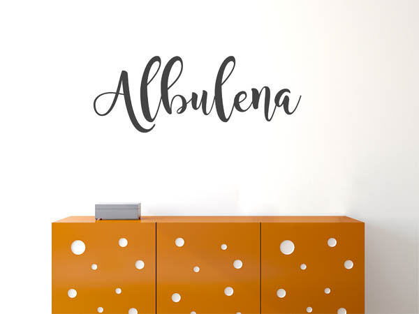 Wandtattoo Albulena in Handschrift