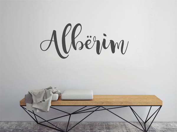 Wandtattoo Albërim in Handschrift