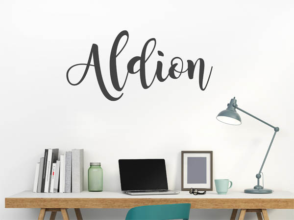 Wandtattoo Aldion in Handschrift