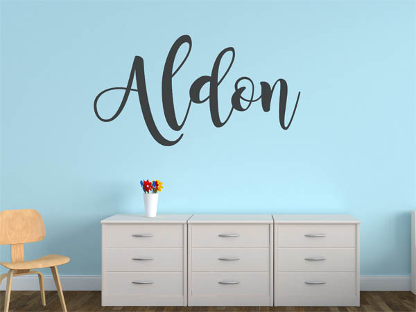 Wandtattoo Aldon in Handschrift