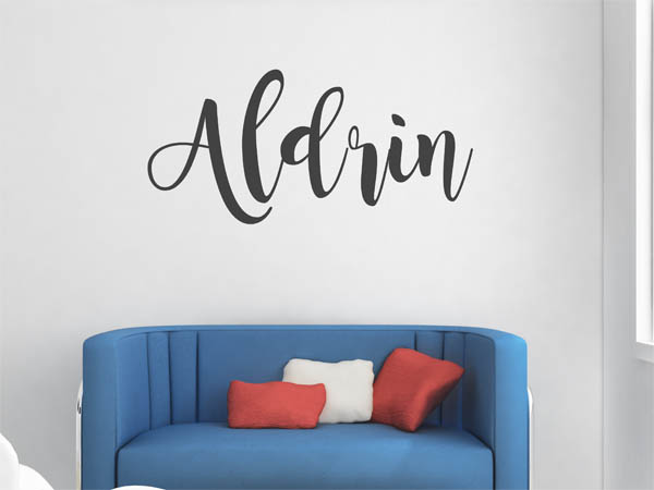 Wandtattoo Aldrin in Handschrift