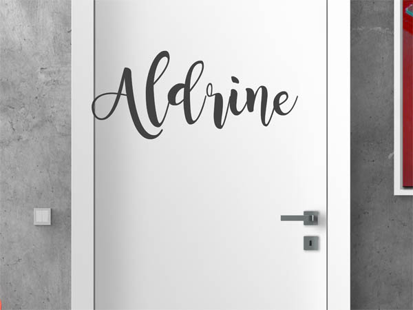 Wandtattoo Aldrine in Handschrift