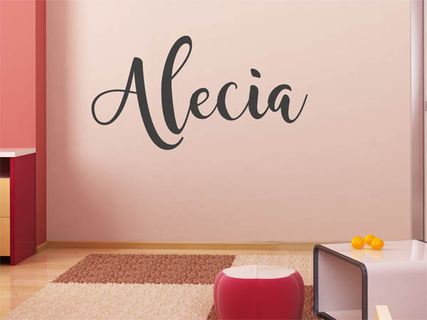 Wandtattoo Alecia in Handschrift