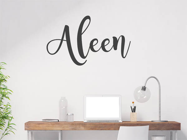 Wandtattoo Aleen in Handschrift
