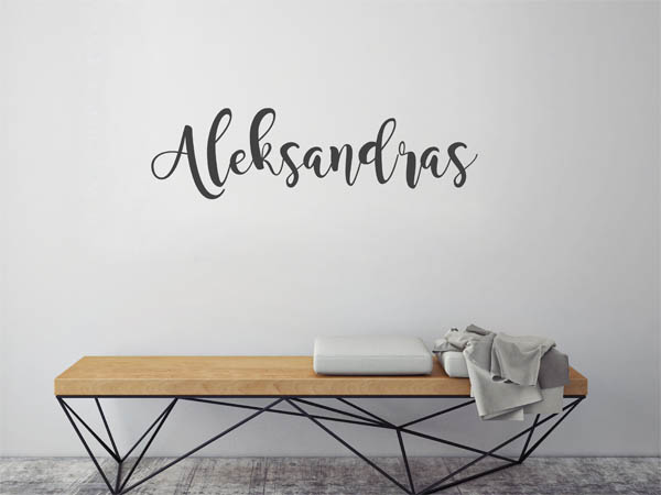 Wandtattoo Aleksandras in Handschrift