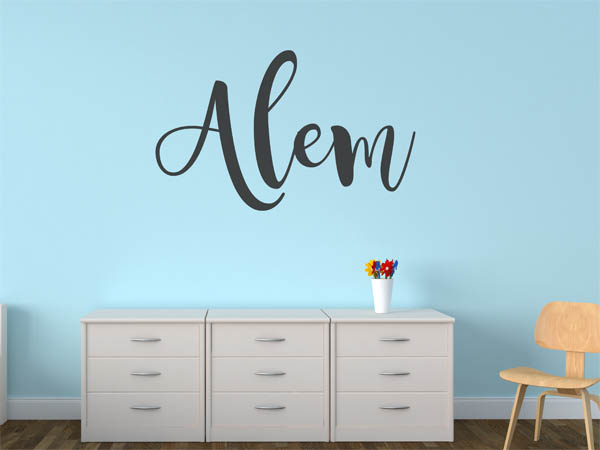 Wandtattoo Alem in Handschrift