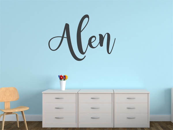 Wandtattoo Alen in Handschrift