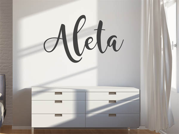 Wandtattoo Aleta in Handschrift
