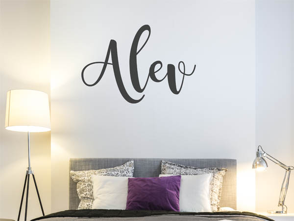 Wandtattoo Alev in Handschrift