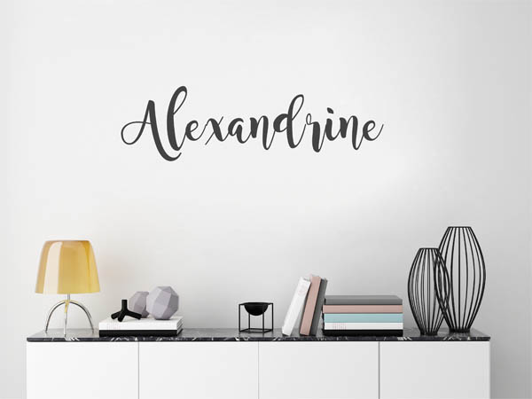 Wandtattoo Alexandrine in Handschrift