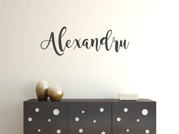 Wandtattoo Alexandru in Handschrift