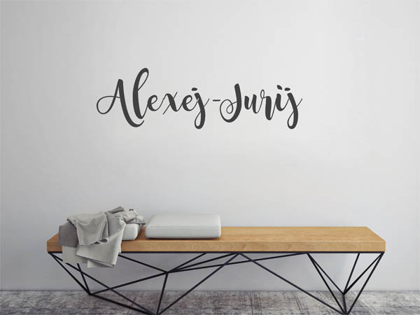 Wandtattoo Alexej-Jurij in Handschrift