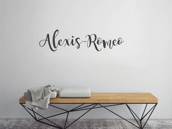 Wandtattoo Alexis-Romeo in Handschrift