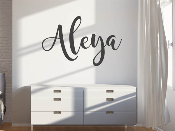 Wandtattoo Aleya in Handschrift