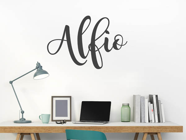 Wandtattoo Alfio in Handschrift