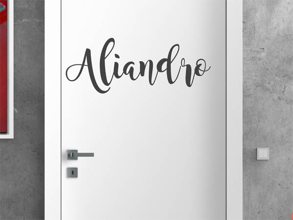 Wandtattoo Aliandro in Handschrift