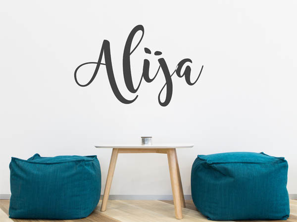 Wandtattoo Alija in Handschrift