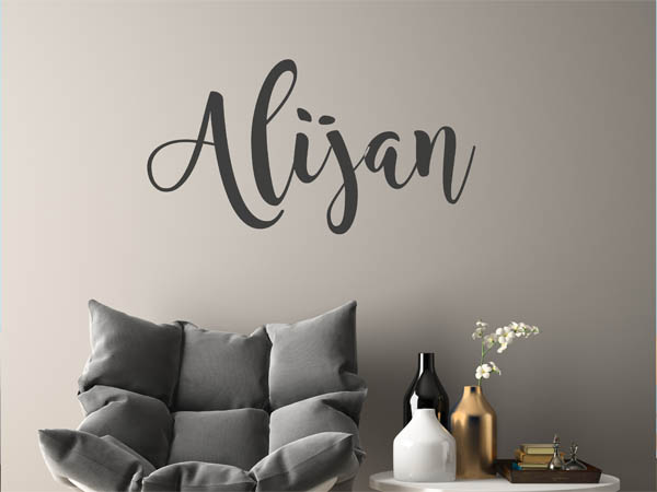Wandtattoo Alijan in Handschrift