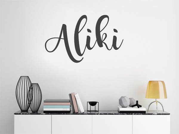 Wandtattoo Aliki in Handschrift