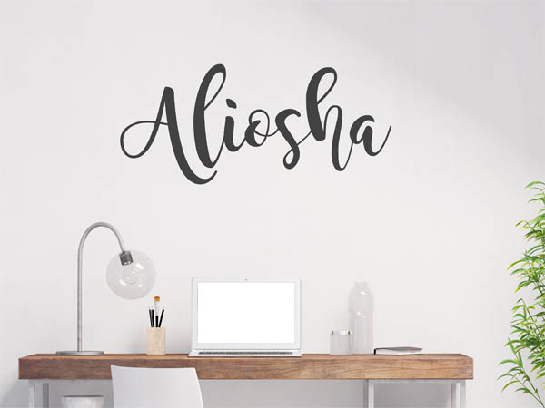 Wandtattoo Aliosha in Handschrift