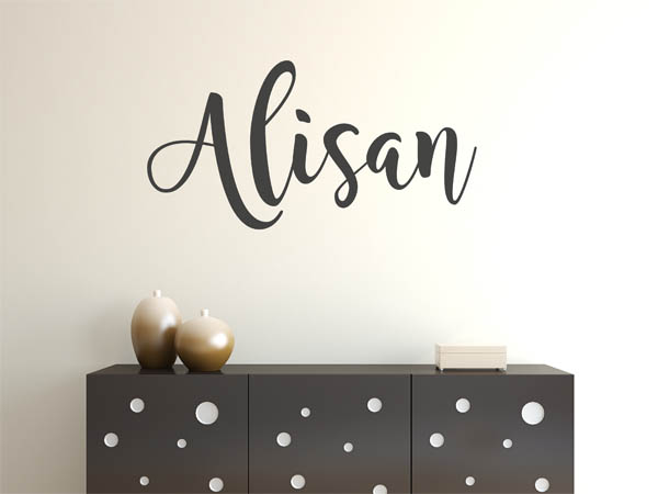 Wandtattoo Alisan in Handschrift