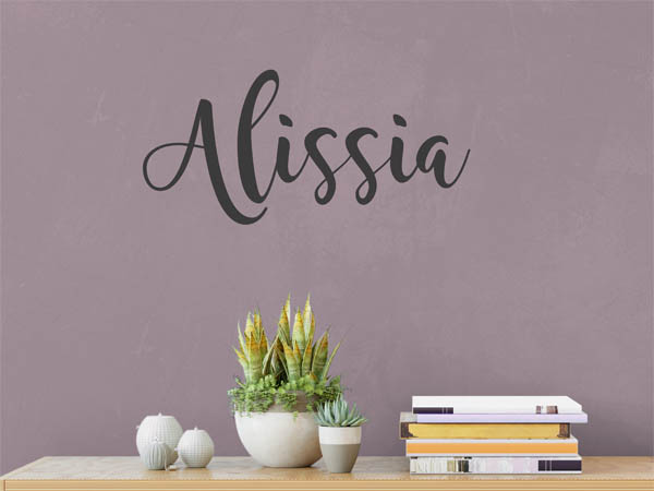 Wandtattoo Alissia in Handschrift