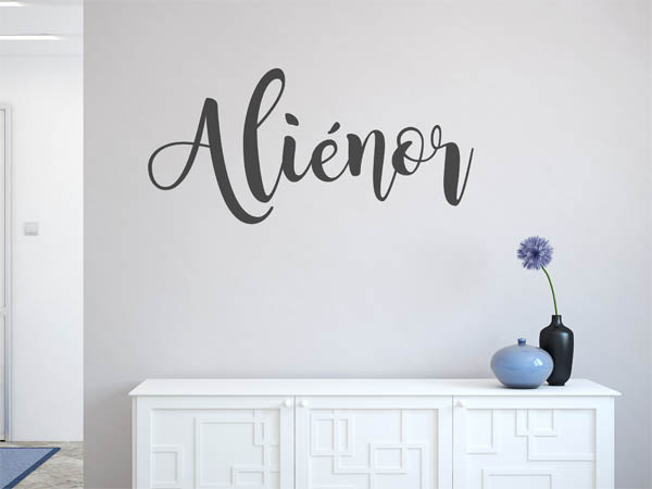 Wandtattoo Aliénor in Handschrift