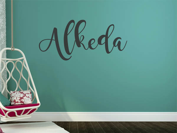 Wandtattoo Alkeda in Handschrift