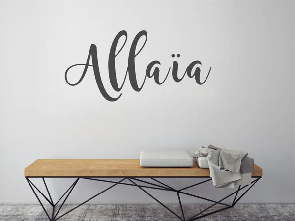 Wandtattoo Allaïa in Handschrift
