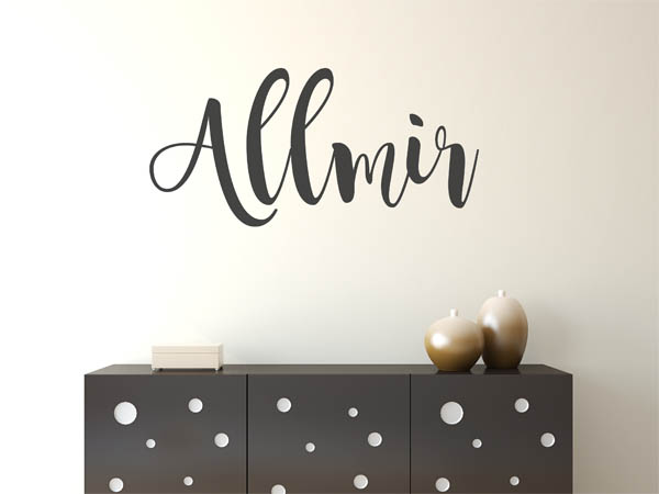 Wandtattoo Allmir in Handschrift