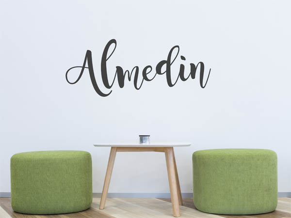 Wandtattoo Almedin in Handschrift