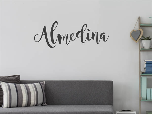Wandtattoo Almedina in Handschrift