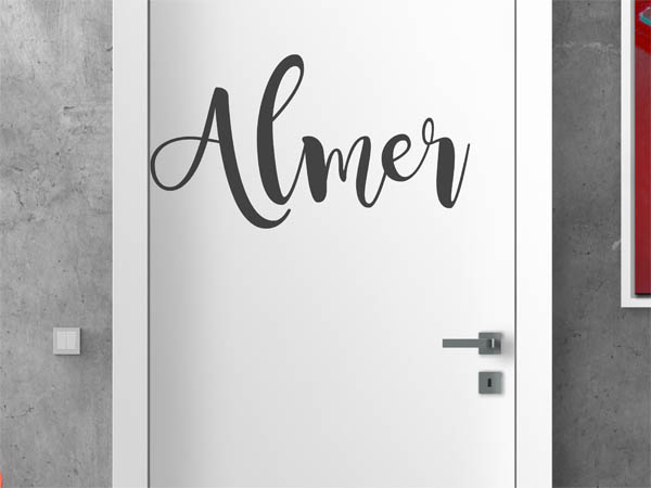 Wandtattoo Almer in Handschrift