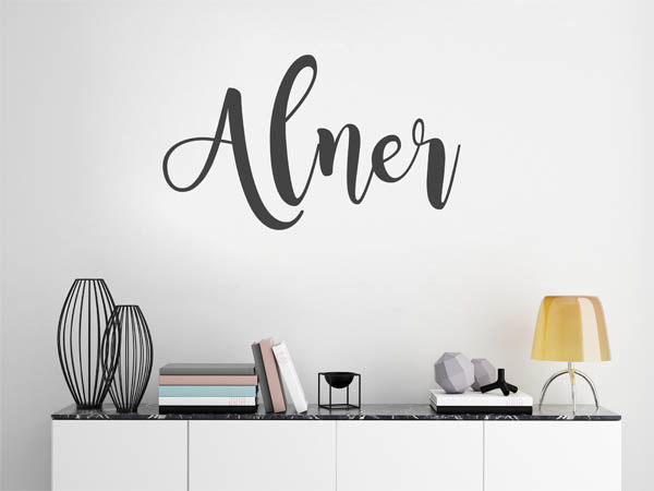 Wandtattoo Alner in Handschrift