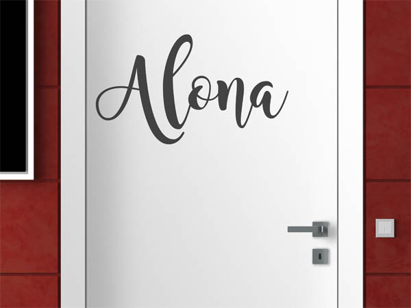 Wandtattoo Alona in Handschrift
