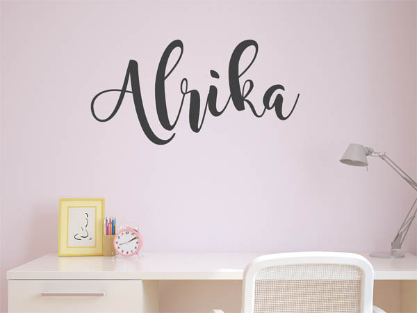 Wandtattoo Alrika in Handschrift