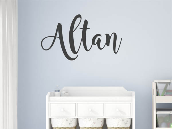 Wandtattoo Altan in Handschrift